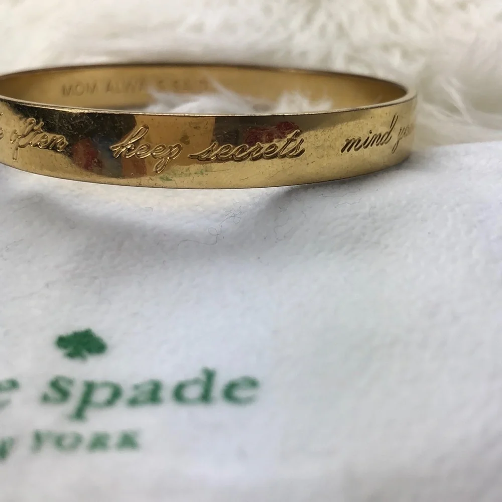 Kate Spade Gold Idiom Bangle Bracelet